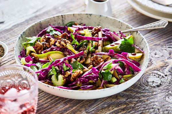 Image of pear and walnut salad
